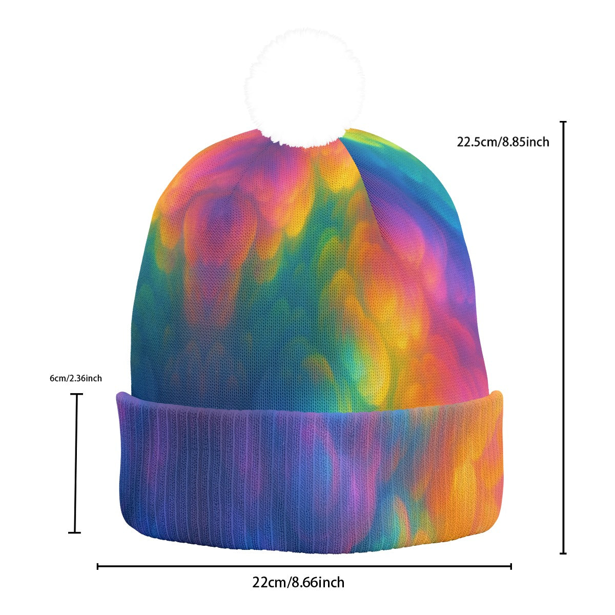 Unisex Knitted Hat With Pom-Pom