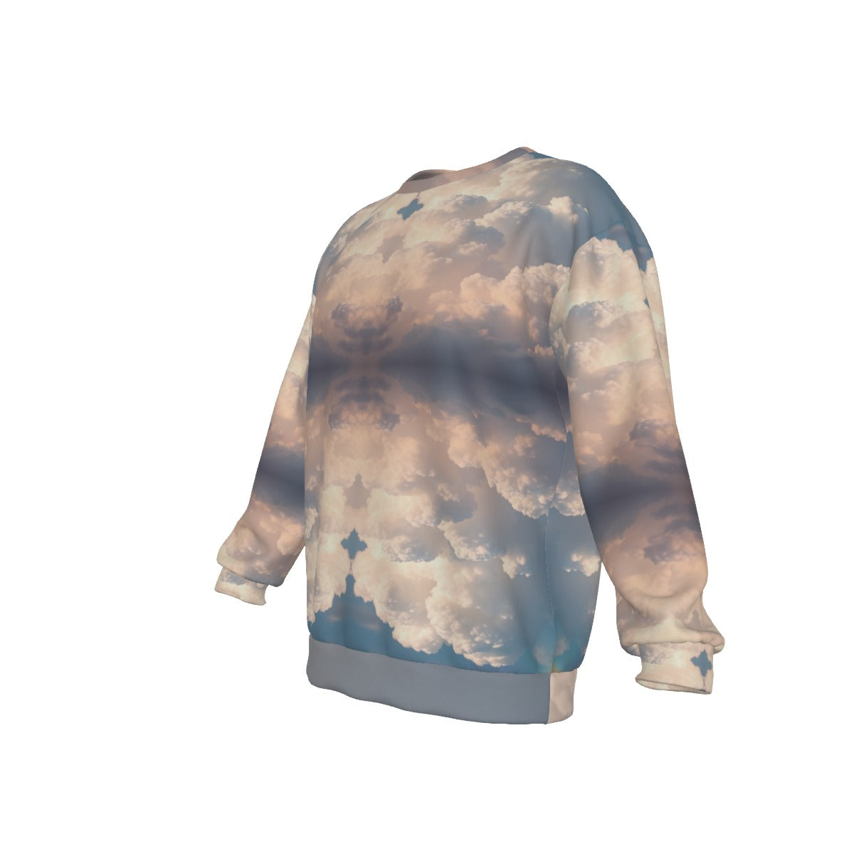 Men's Drop Shoulder Round Neck Long-Sleeved Sweatshirt