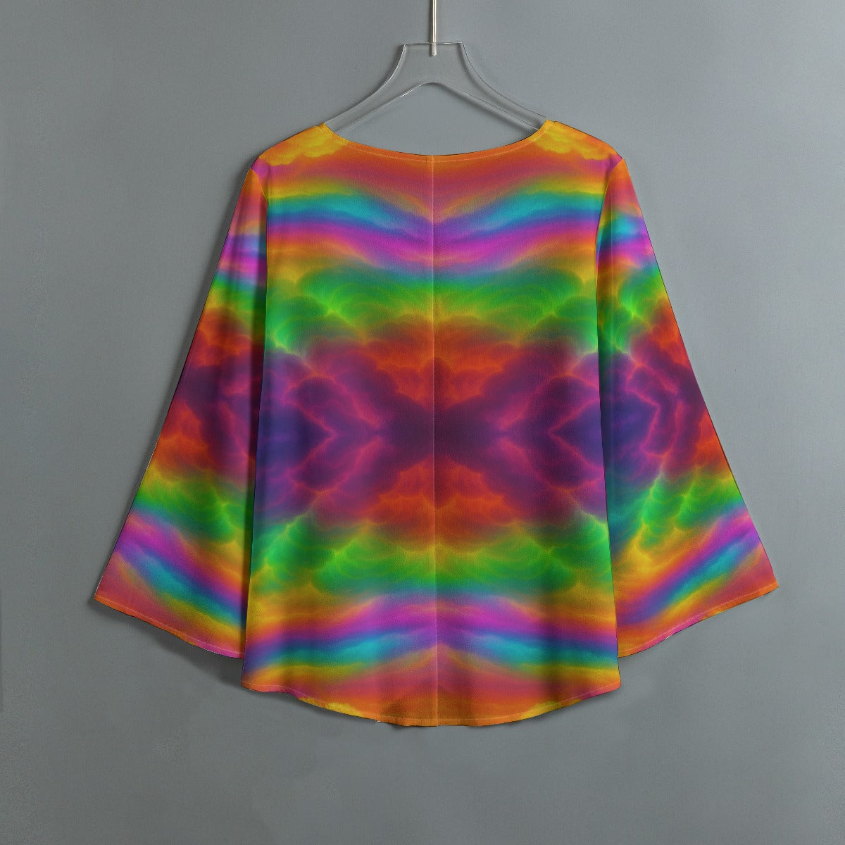 Women's V-neck T-shirt With Irregular Hem