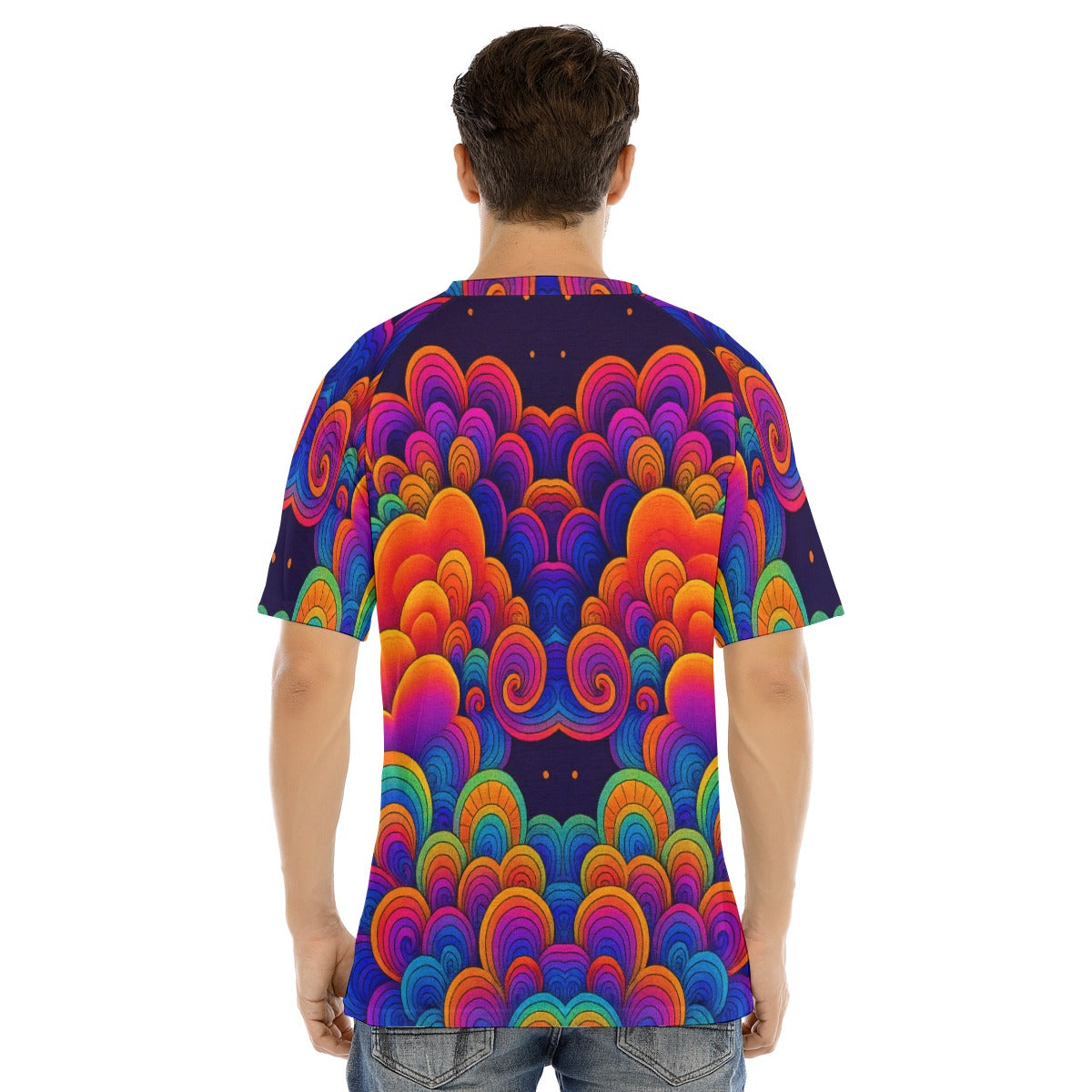 Men's Raglan Sleeve T-shirt With Button Closure