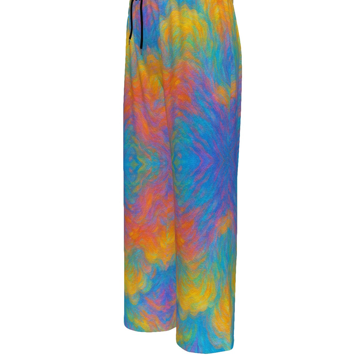 Unisex Knitted Fleece Wide Leg Pants