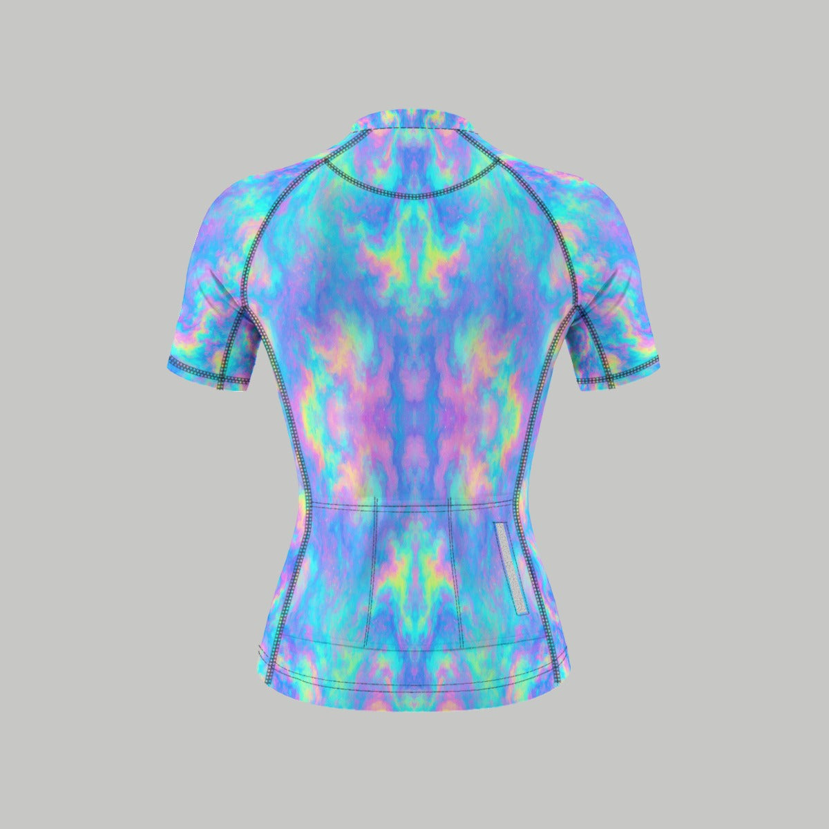 Women's Anti-Slip Raglan Cycling Jersey With Short Sleeve