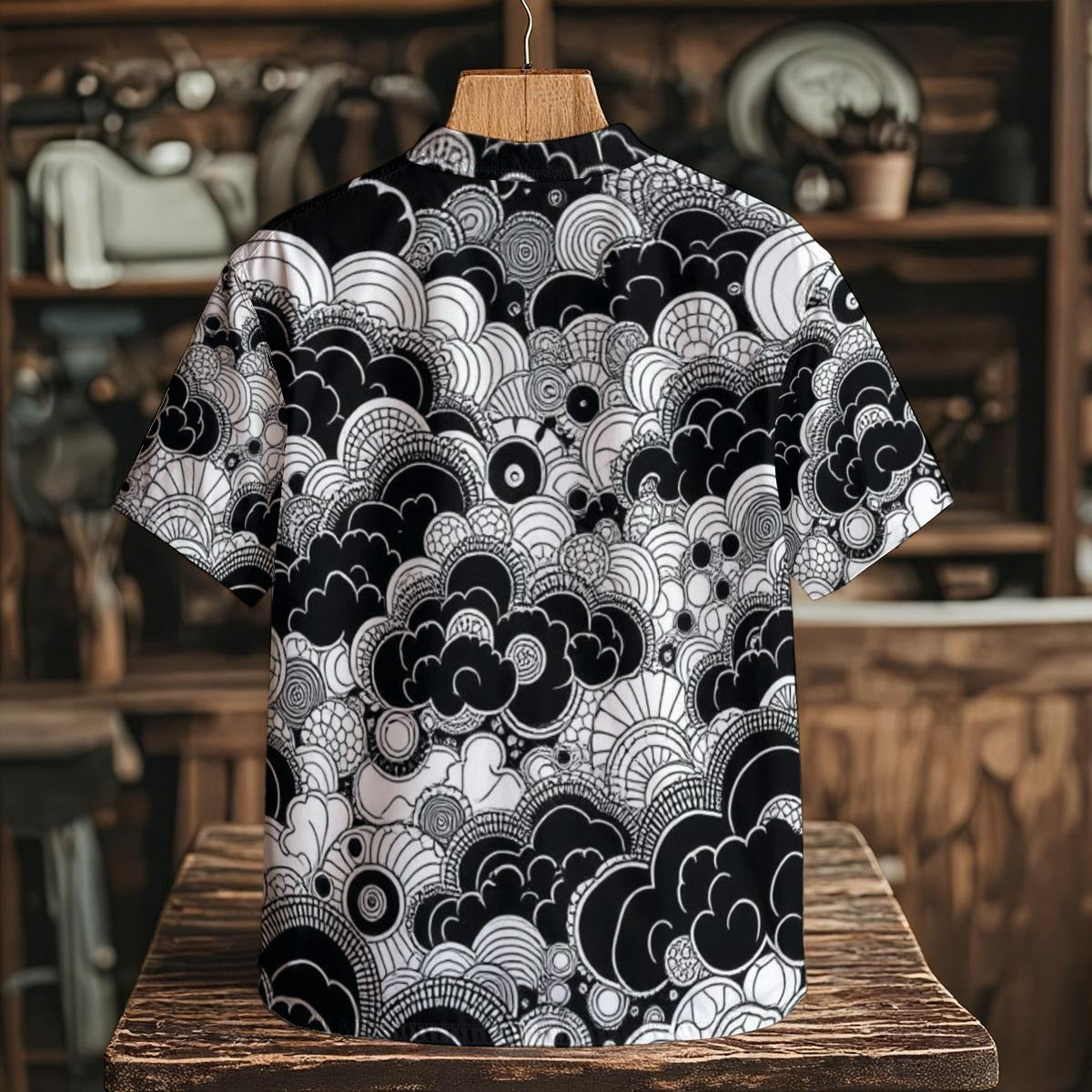 Men's Henley Shirt With Chest Pocket