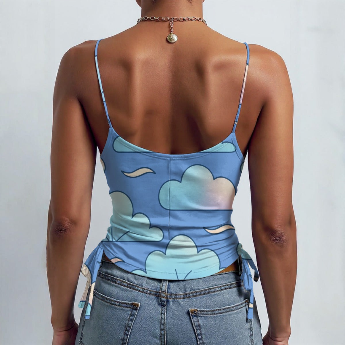 All-over Print Drawstring Camisole