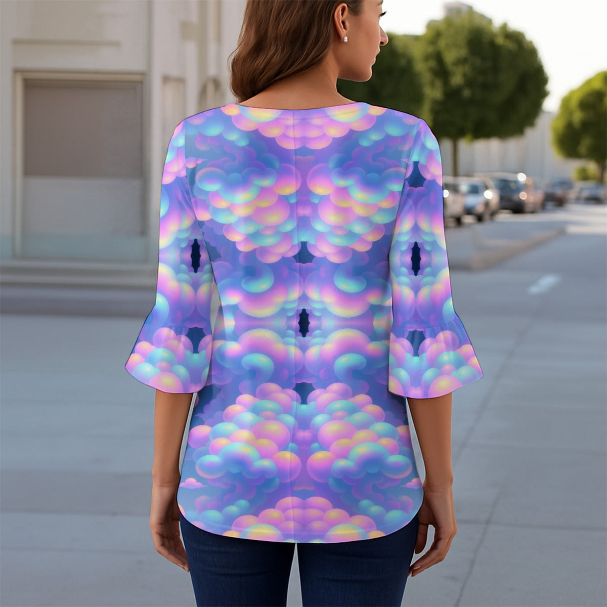 Women's T-shirt With 3/4 Sleeve