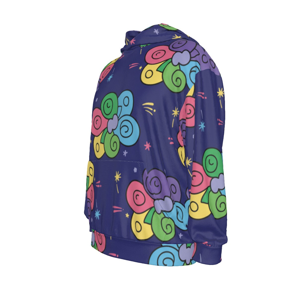 Men's Drop Shoulder Patch Pocket Hoodie