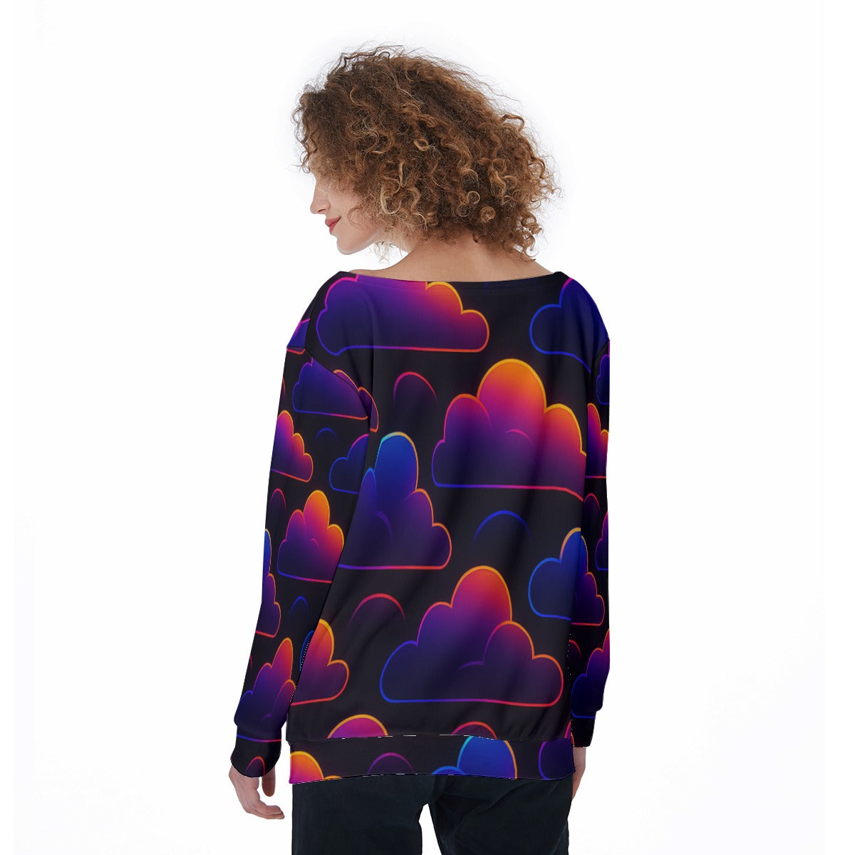 Women's Off-Shoulder Sweatshirt