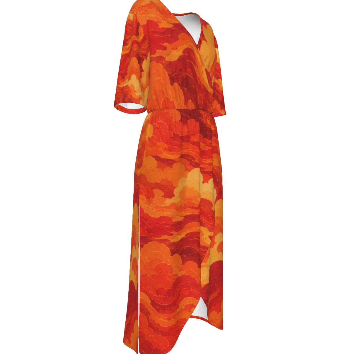 Women's Short Sleeve V-neck Dress by O’Nimbus – view 4