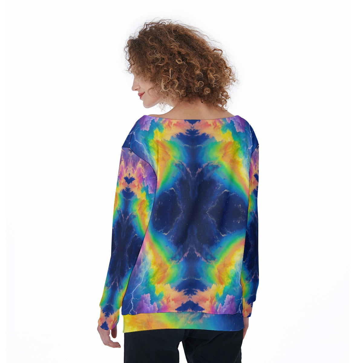 Women's Off-Shoulder Sweatshirt