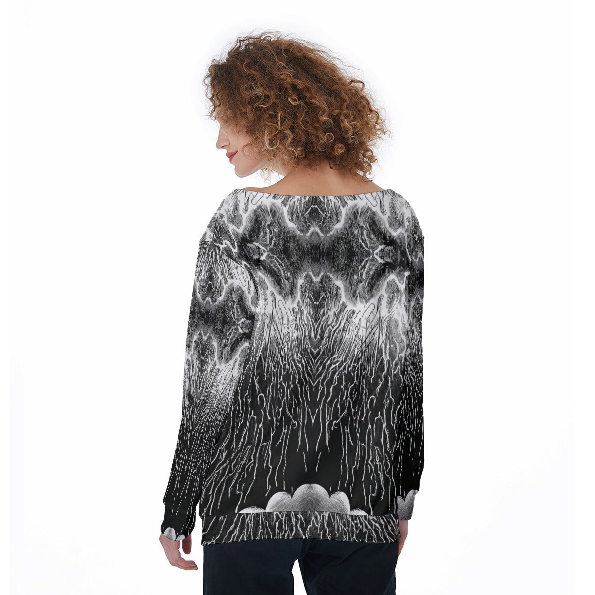 Women's Off-Shoulder Sweatshirt