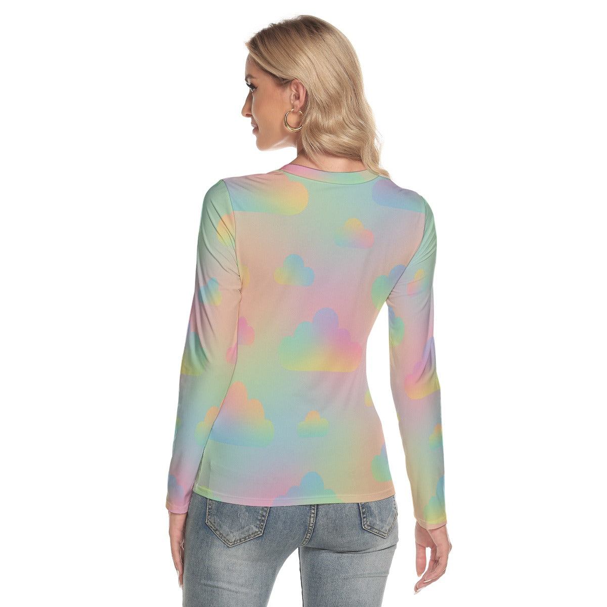 Women's V-Neck Long Sleeves T-Shirt