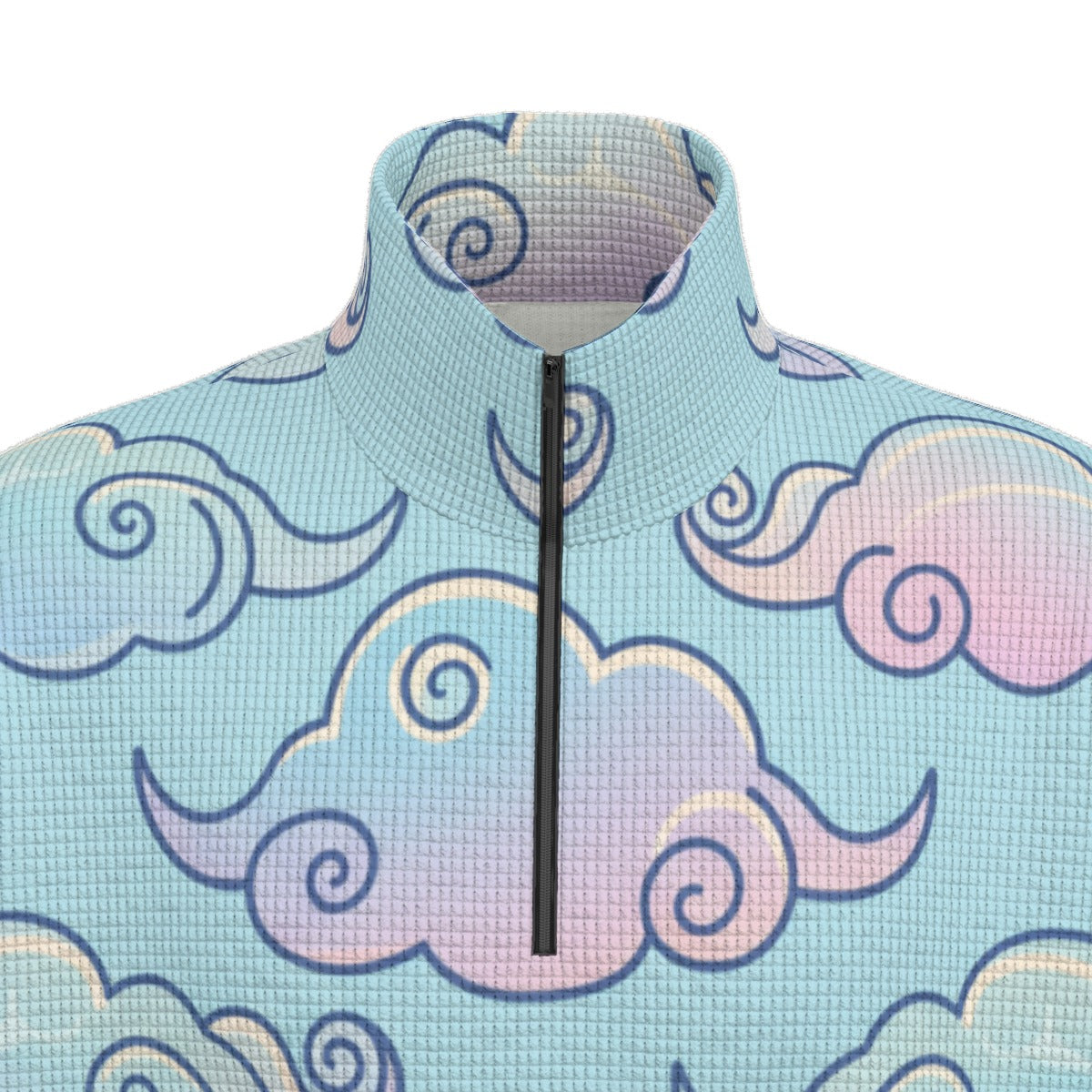 Unisex Turtleneck Zippered Sweatshirt