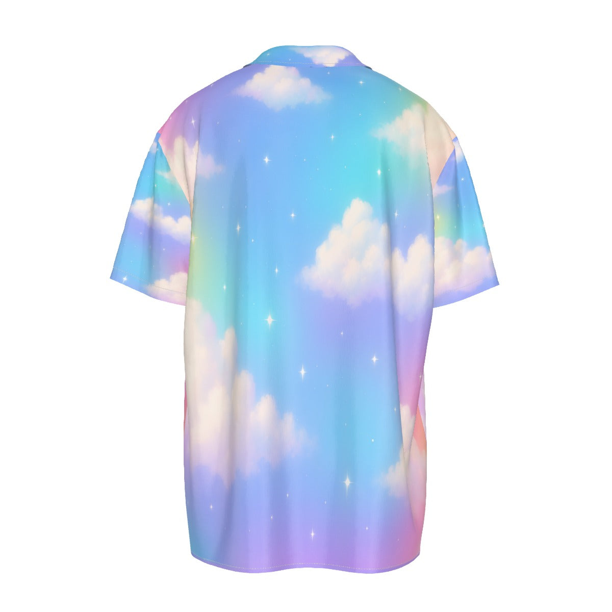 Men's Imitation Silk Short-Sleeved Shirt