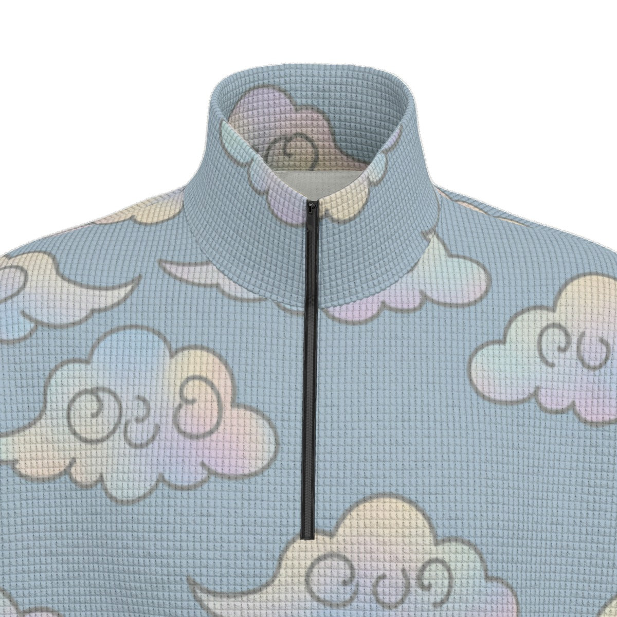 Unisex Turtleneck Zippered Sweatshirt