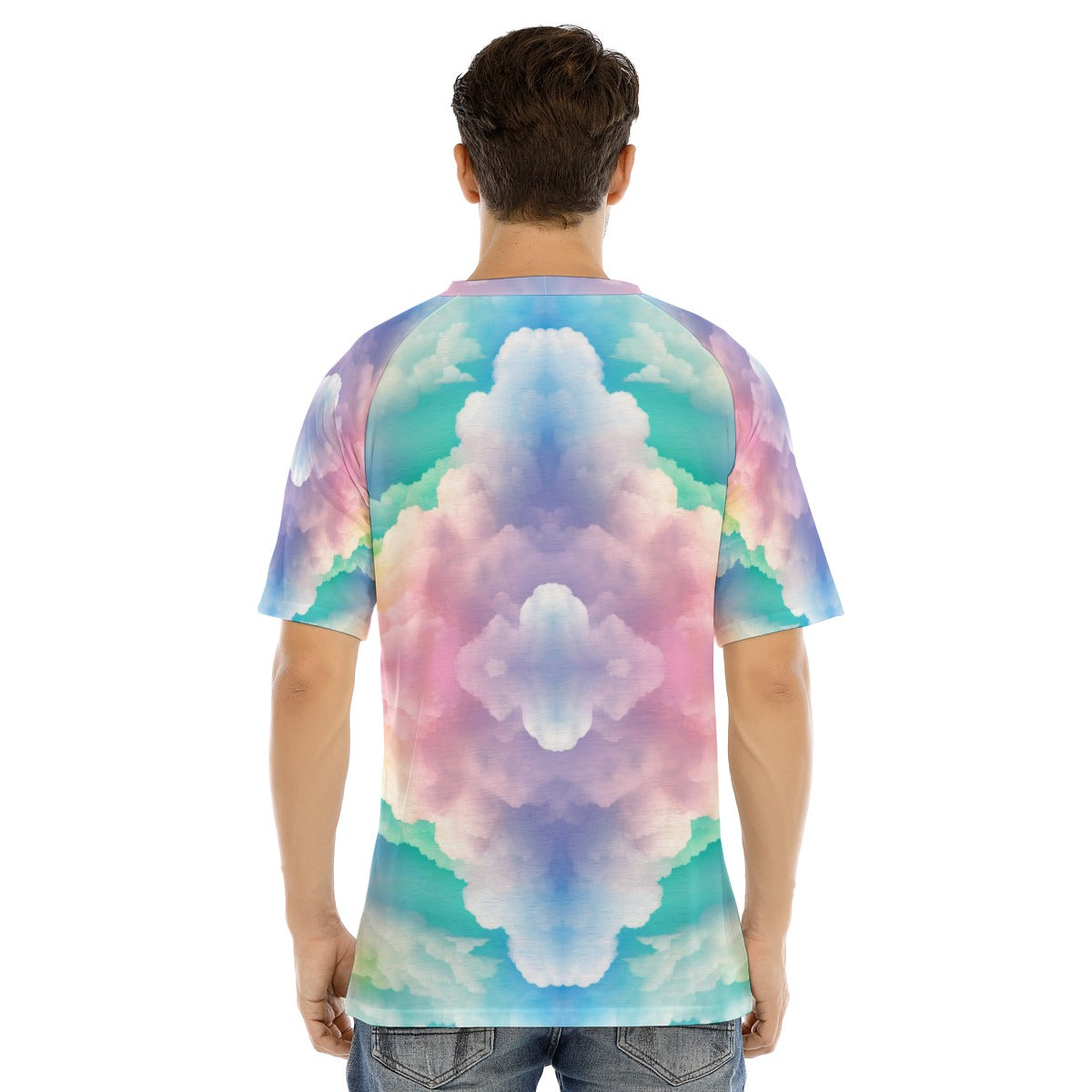 Men's Raglan Sleeve T-shirt With Button Closure