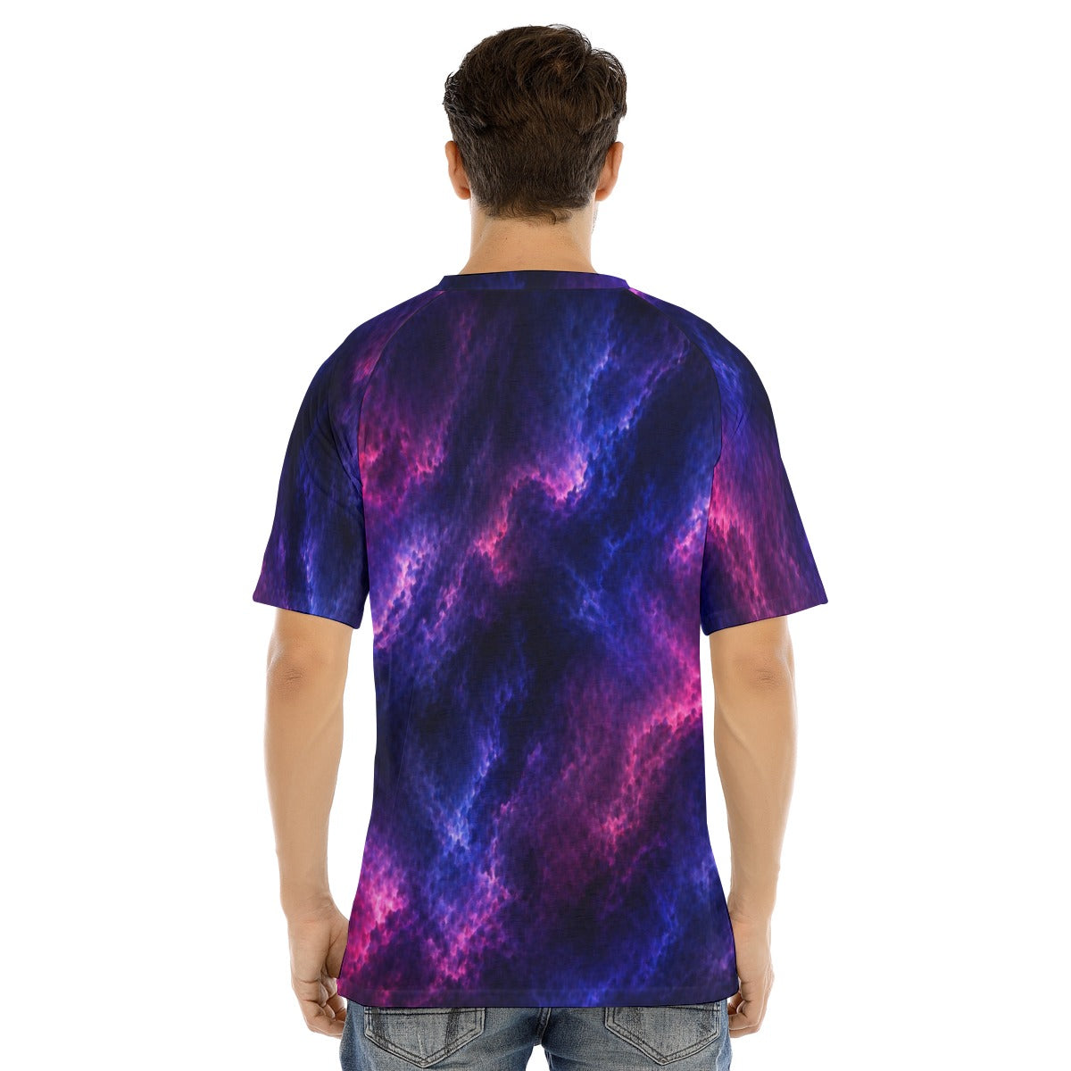 Men's Raglan Sleeve T-shirt With Button Closure