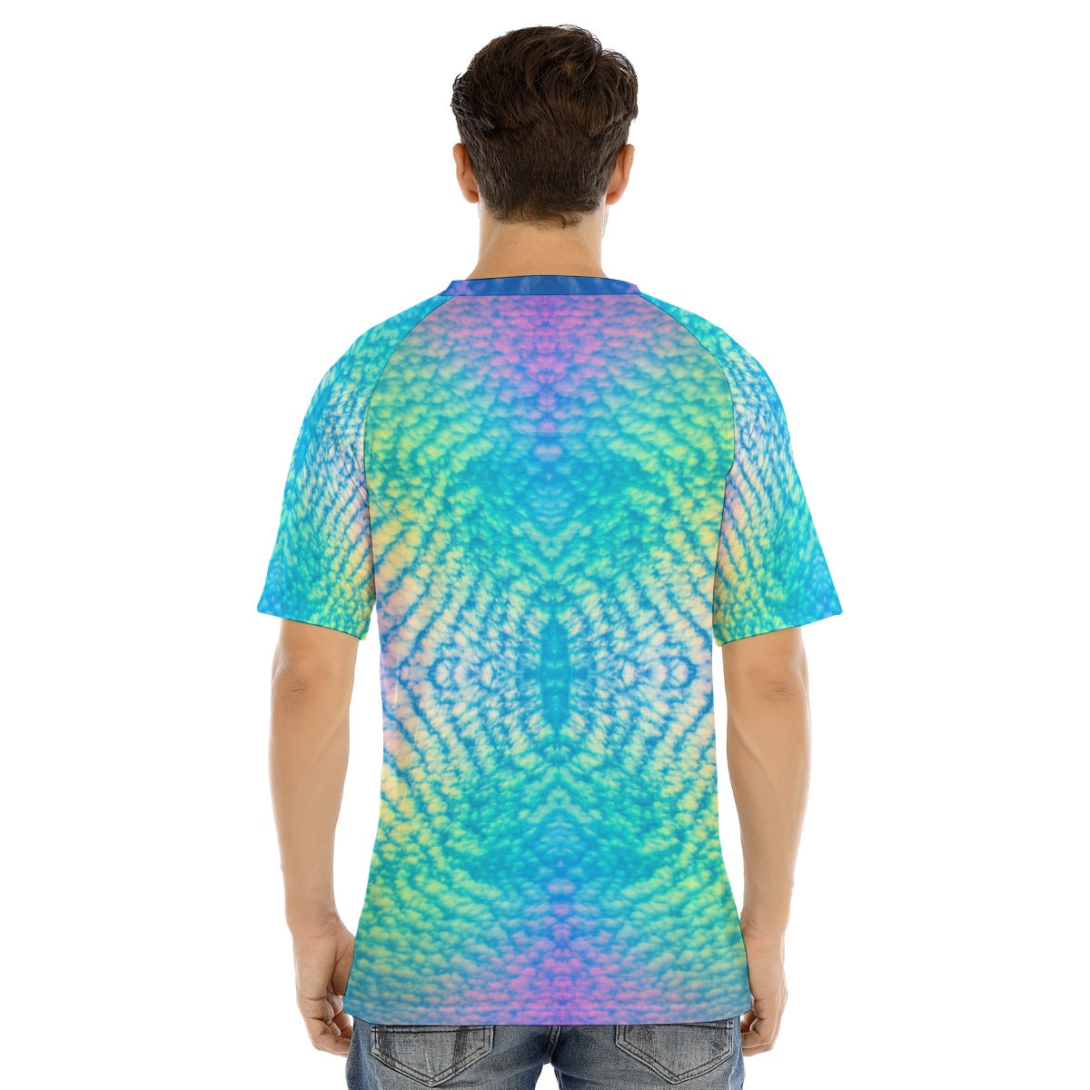 Men's Raglan Sleeve T-shirt With Button Closure