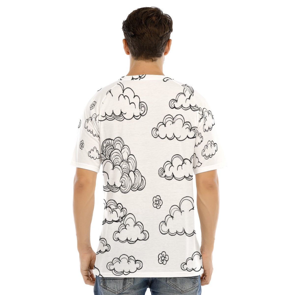 Men's Raglan Sleeve T-shirt With Button Closure