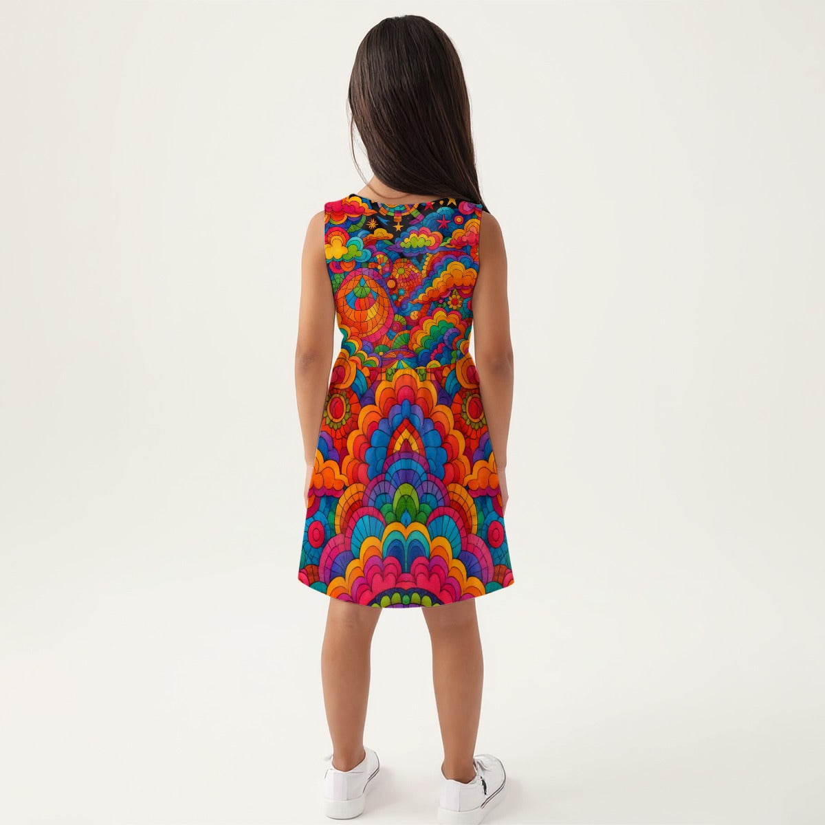 Unisex Girls Sleeveless A-Line Dress