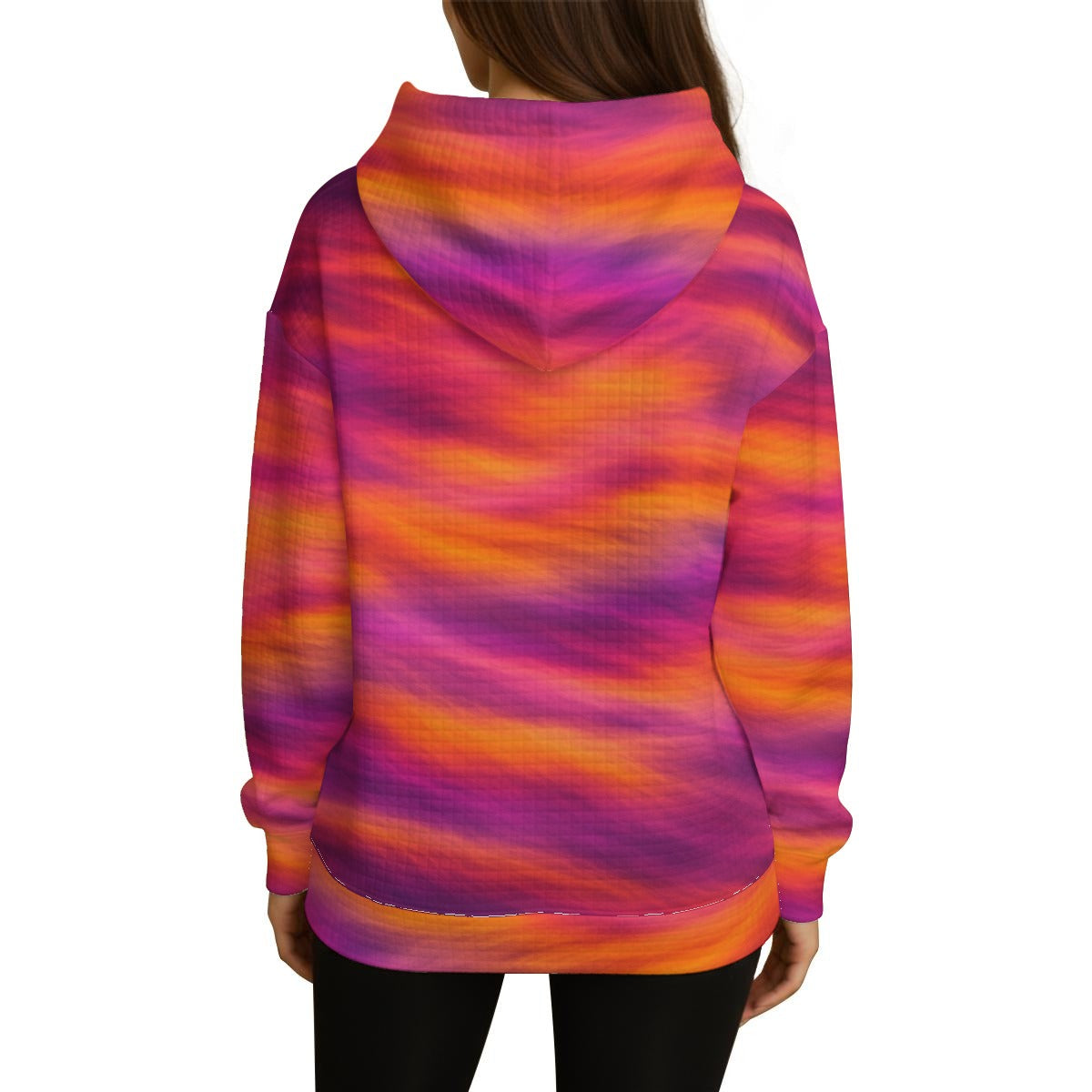 Women's Thick Waffle Knit Hoodie