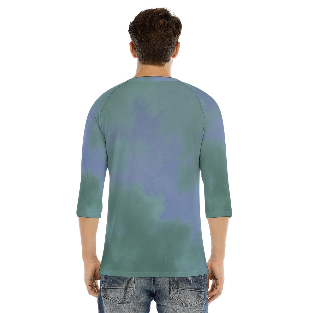 Men's Bracelet Sleeve T-shirt With Button Closure - view 4