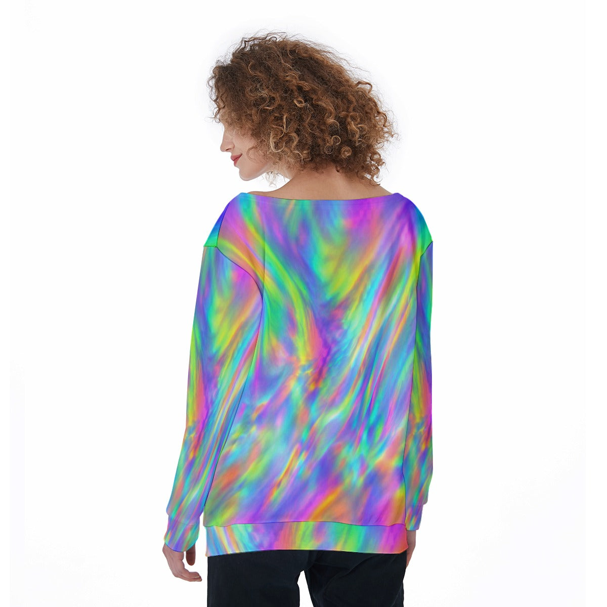 Women's Off-Shoulder Sweatshirt