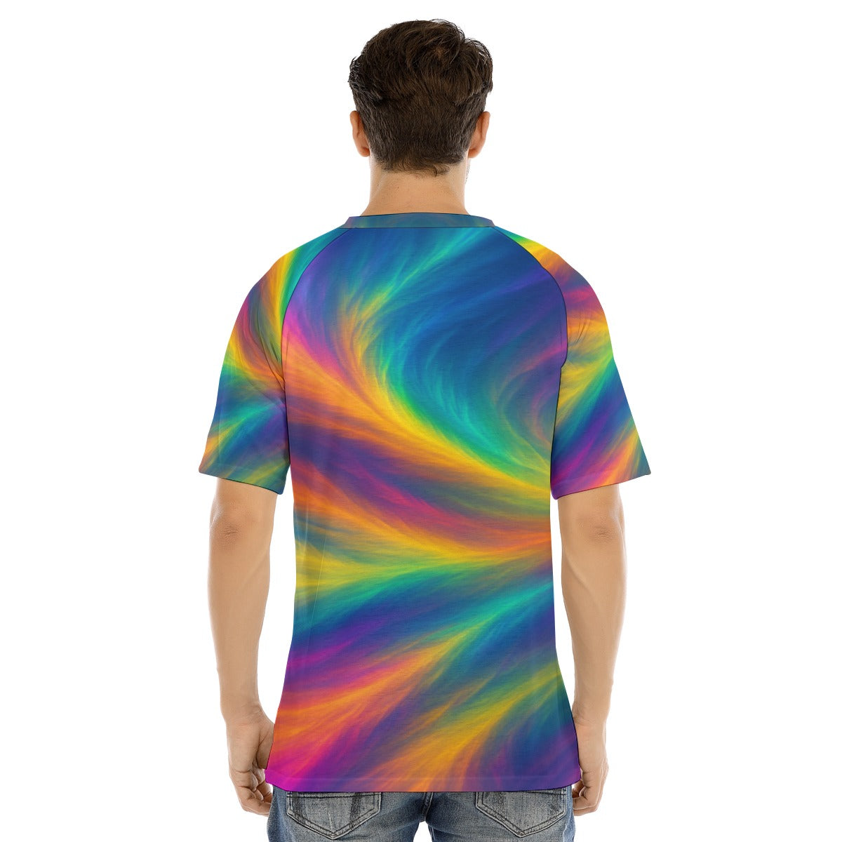 Men's Raglan Sleeve T-shirt With Button Closure