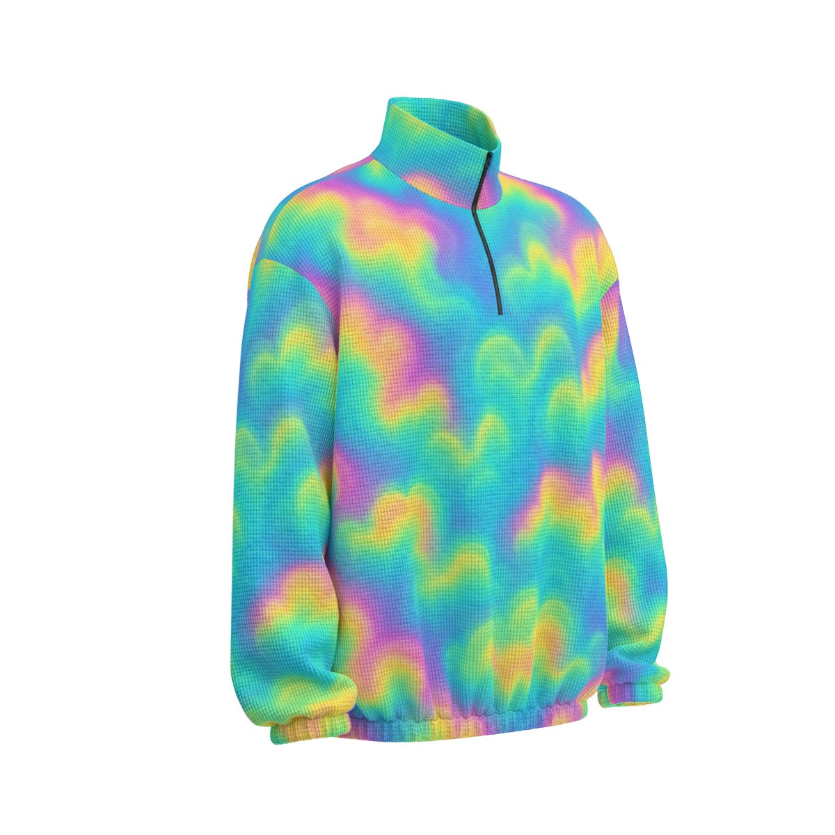 Unisex Turtleneck Zippered Sweatshirt