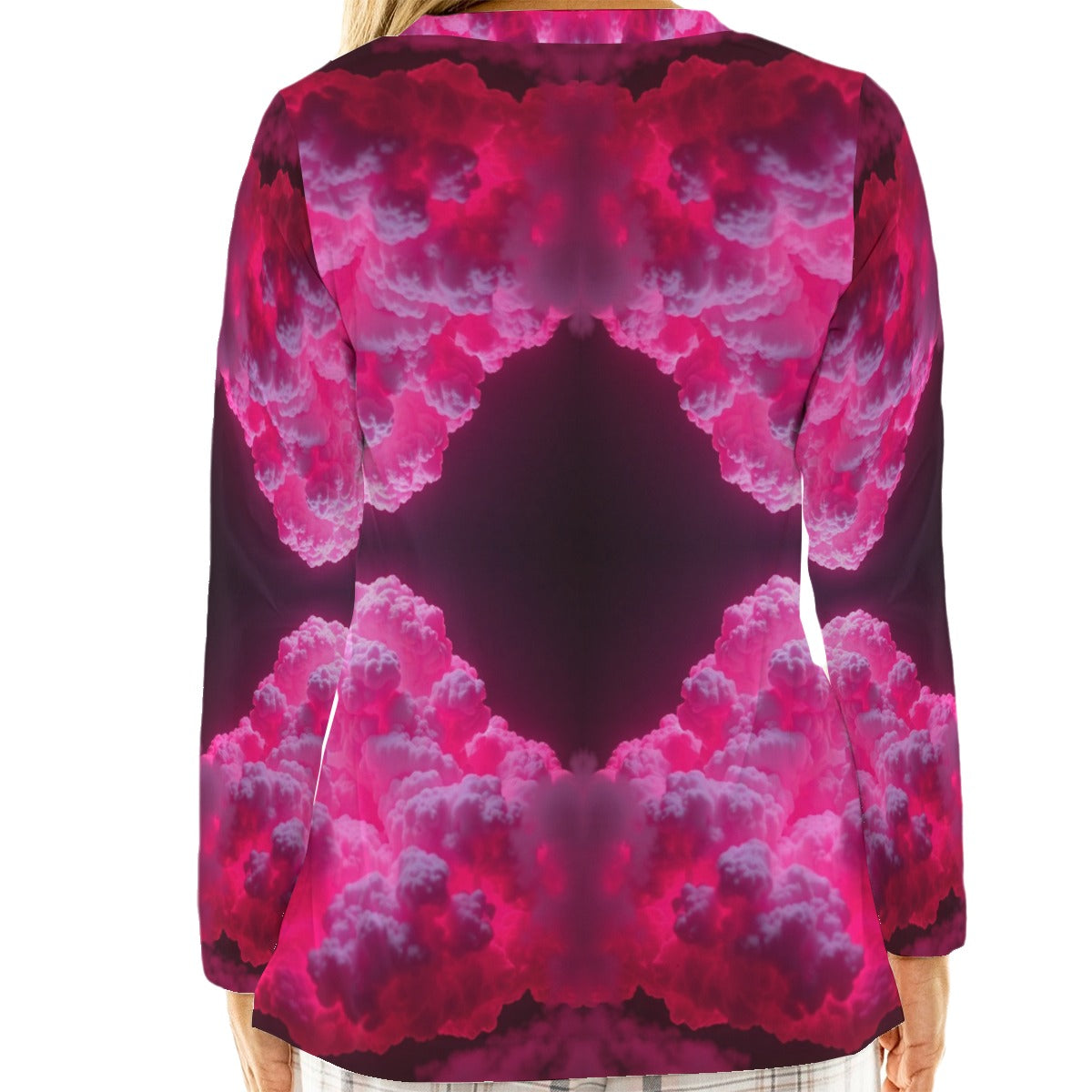 Women's Loose V-Neck T-Shirt With Long Sleeve