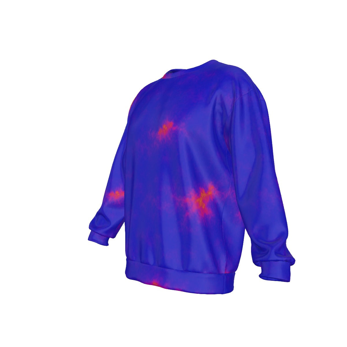 Men's Drop Shoulder Round Neck Long-Sleeved Sweatshirt