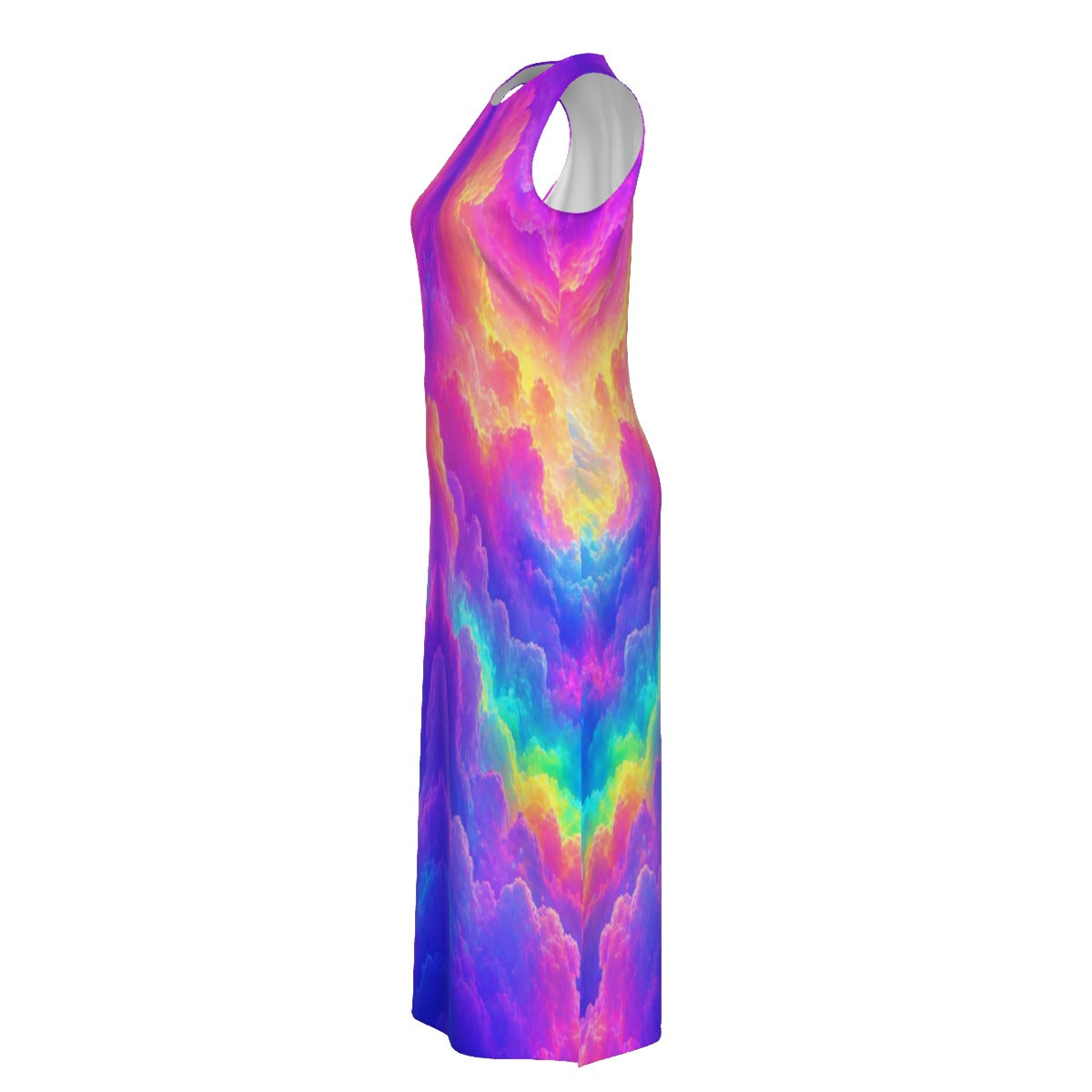 Women's Beach Perspective Chiffon Sleeveless Dress
