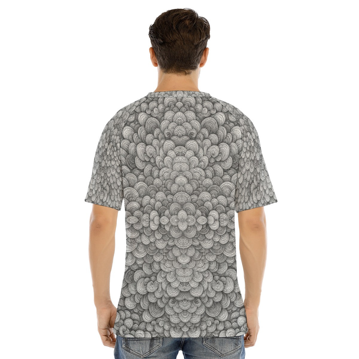 Men's Raglan Sleeve T-shirt With Button Closure