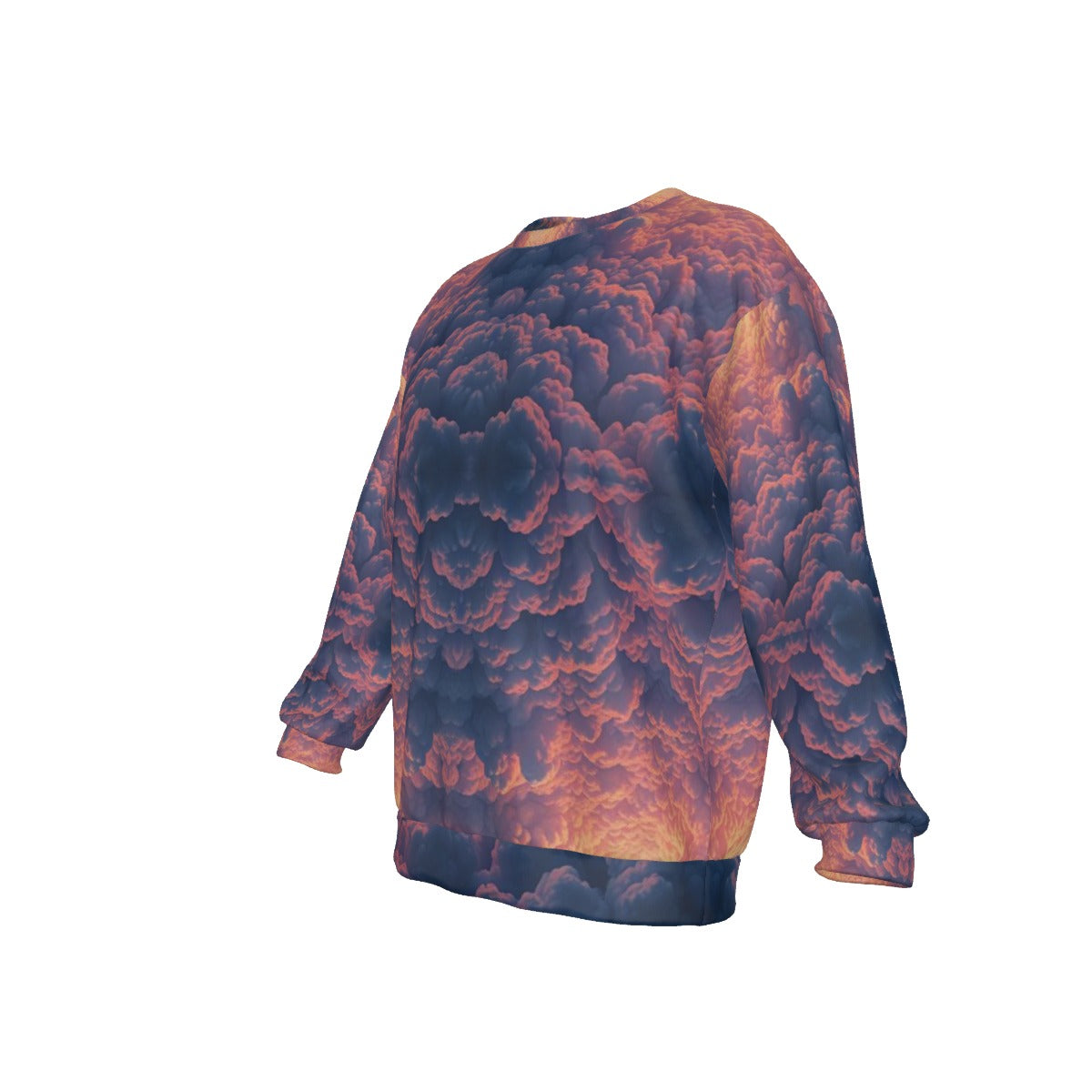 Men's Drop Shoulder Round Neck Long-Sleeved Sweatshirt