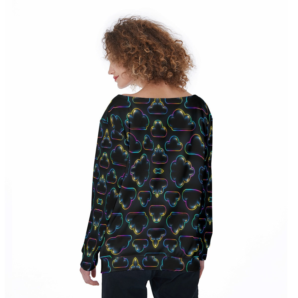 Women's Off-Shoulder Sweatshirt