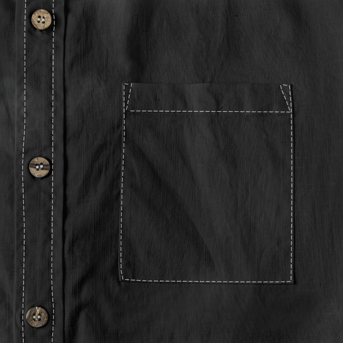 Men's Casual Lapel Long Sleeve Shirt|125GSM Cotton
