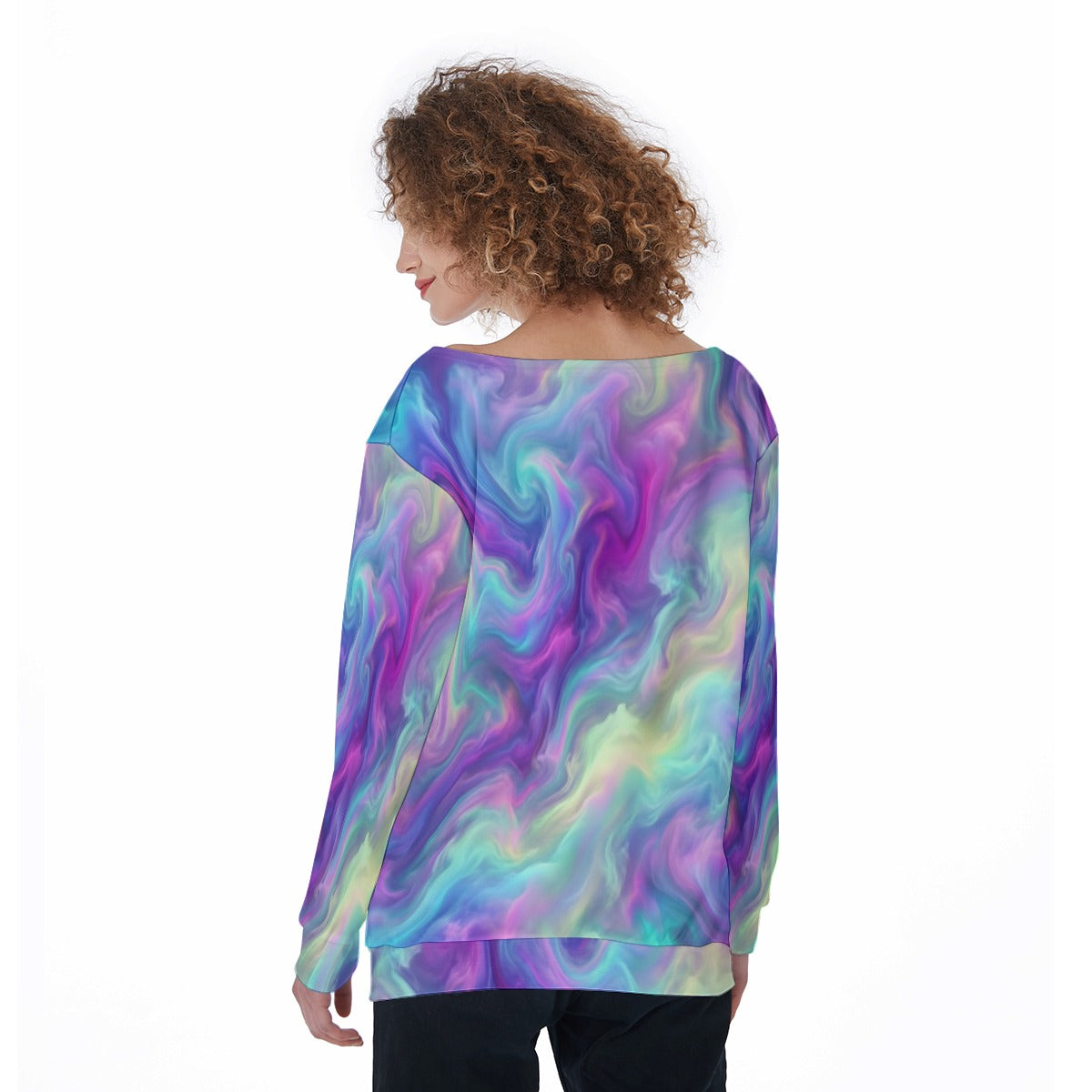 Women's Off-Shoulder Sweatshirt