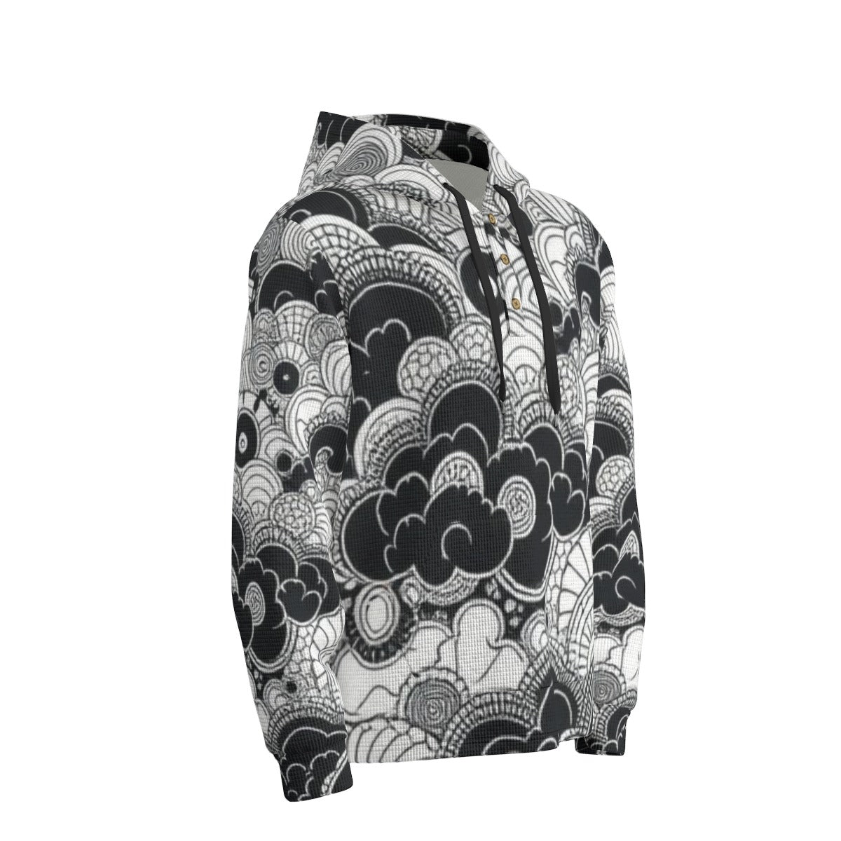 Men's Half Button Hoodie