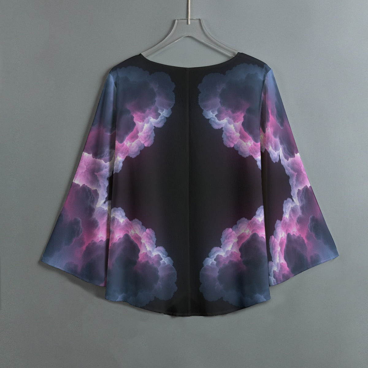 Women's V-neck T-shirt With Irregular Hem