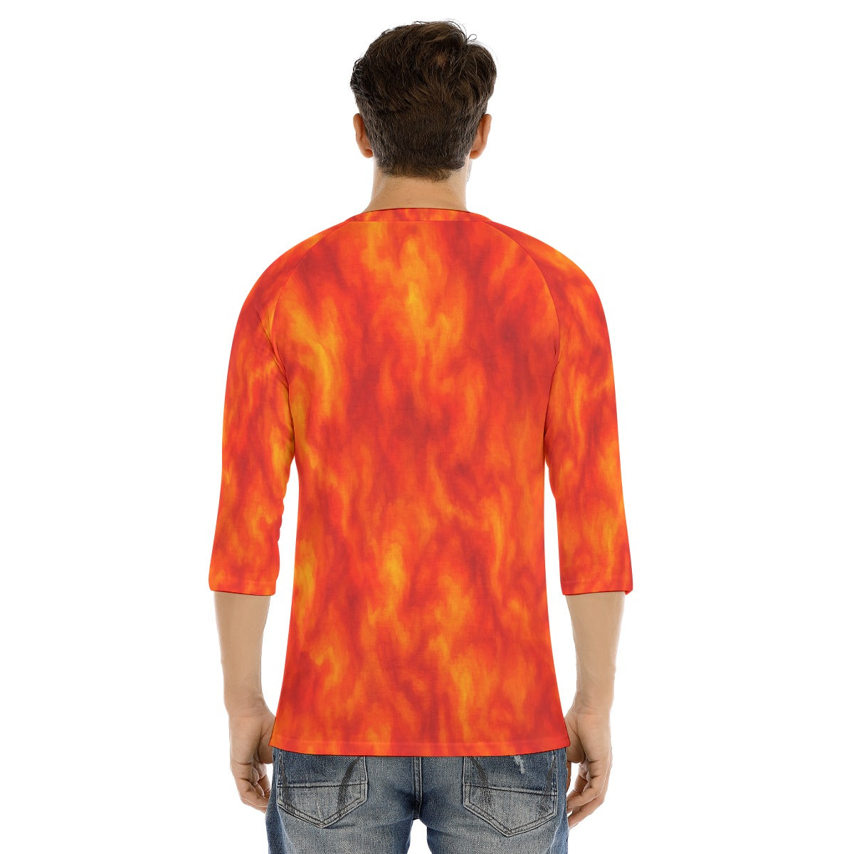 Men's Bracelet Sleeve T-shirt With Button Closure - view 4