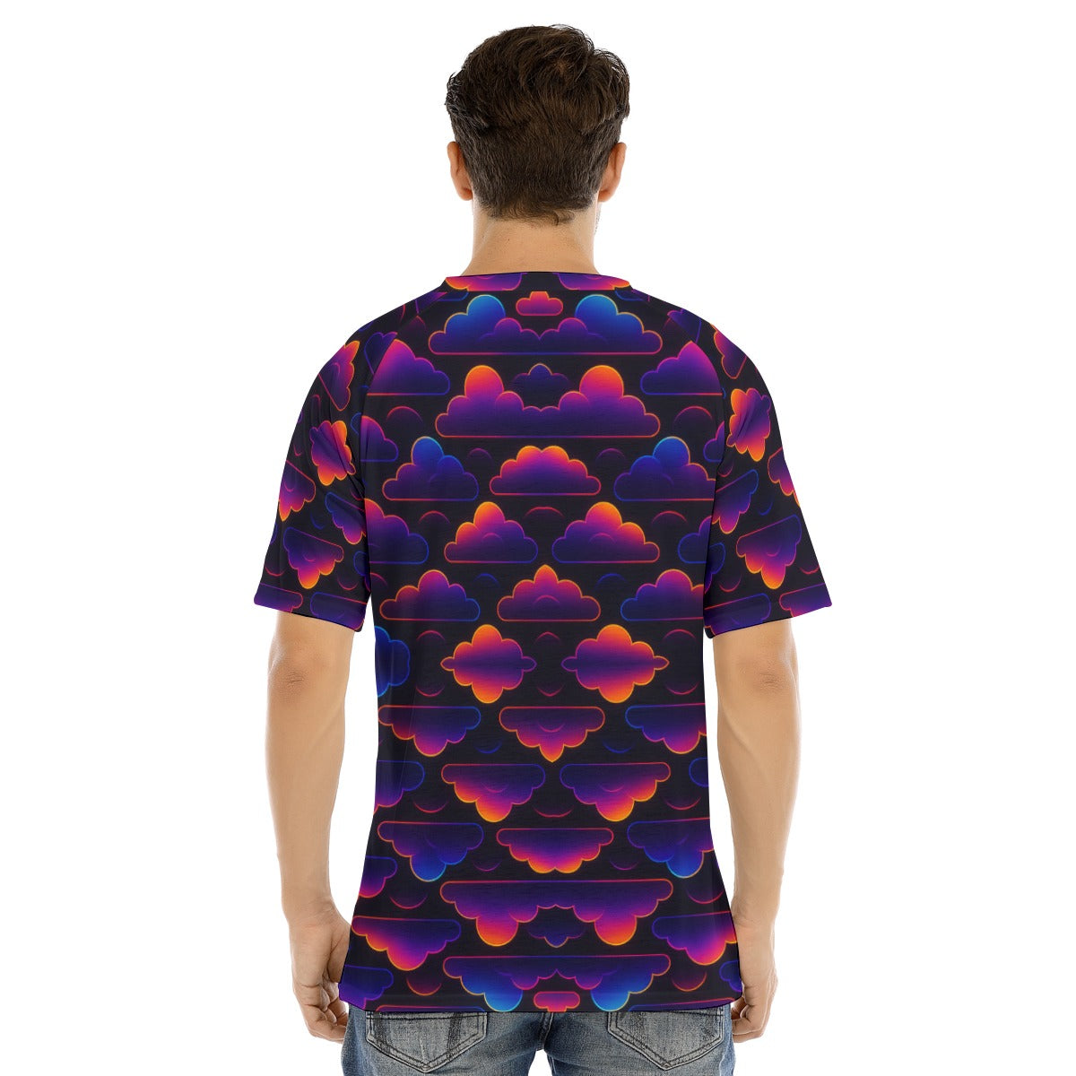 Men's Raglan Sleeve T-shirt With Button Closure