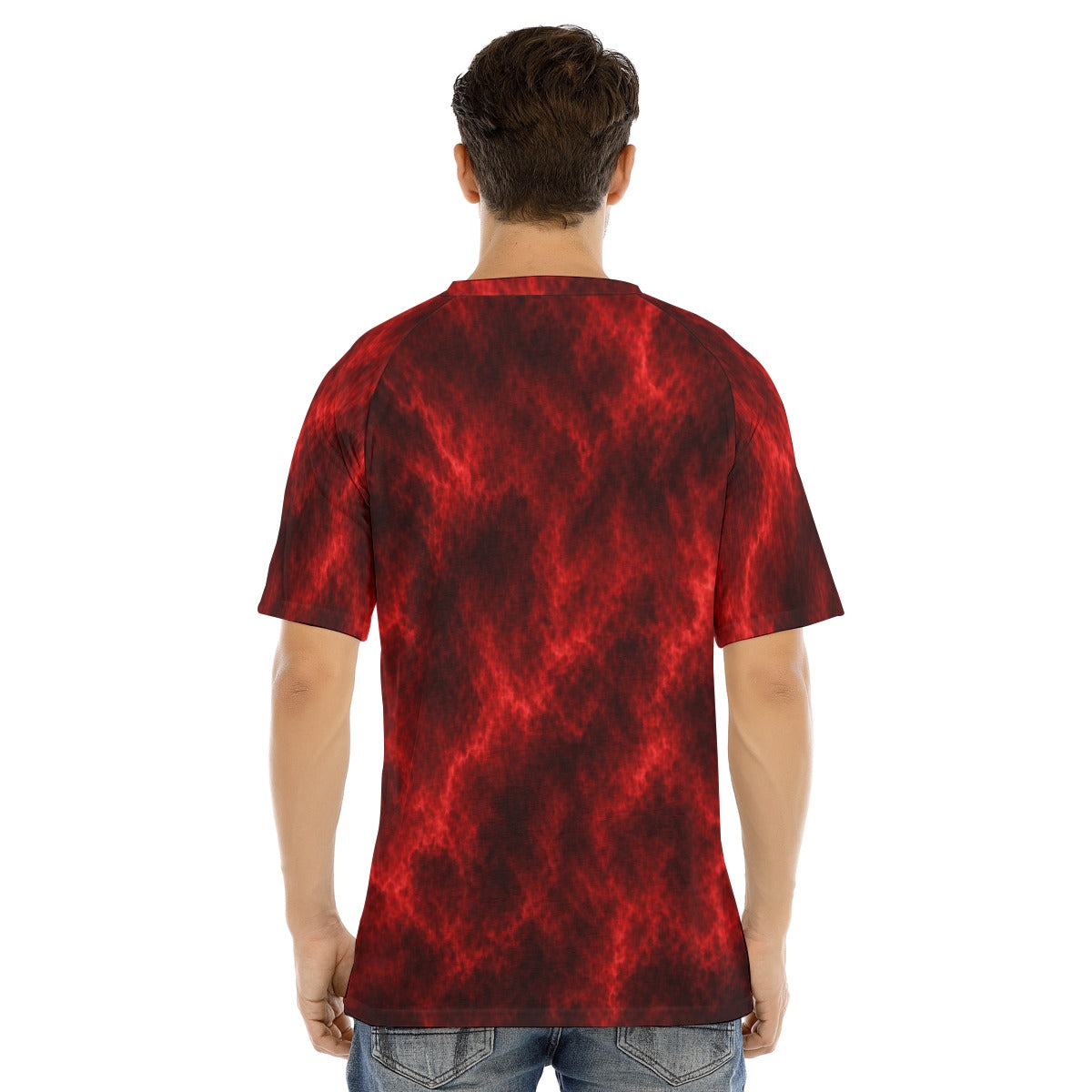 Men's Raglan Sleeve T-shirt With Button Closure