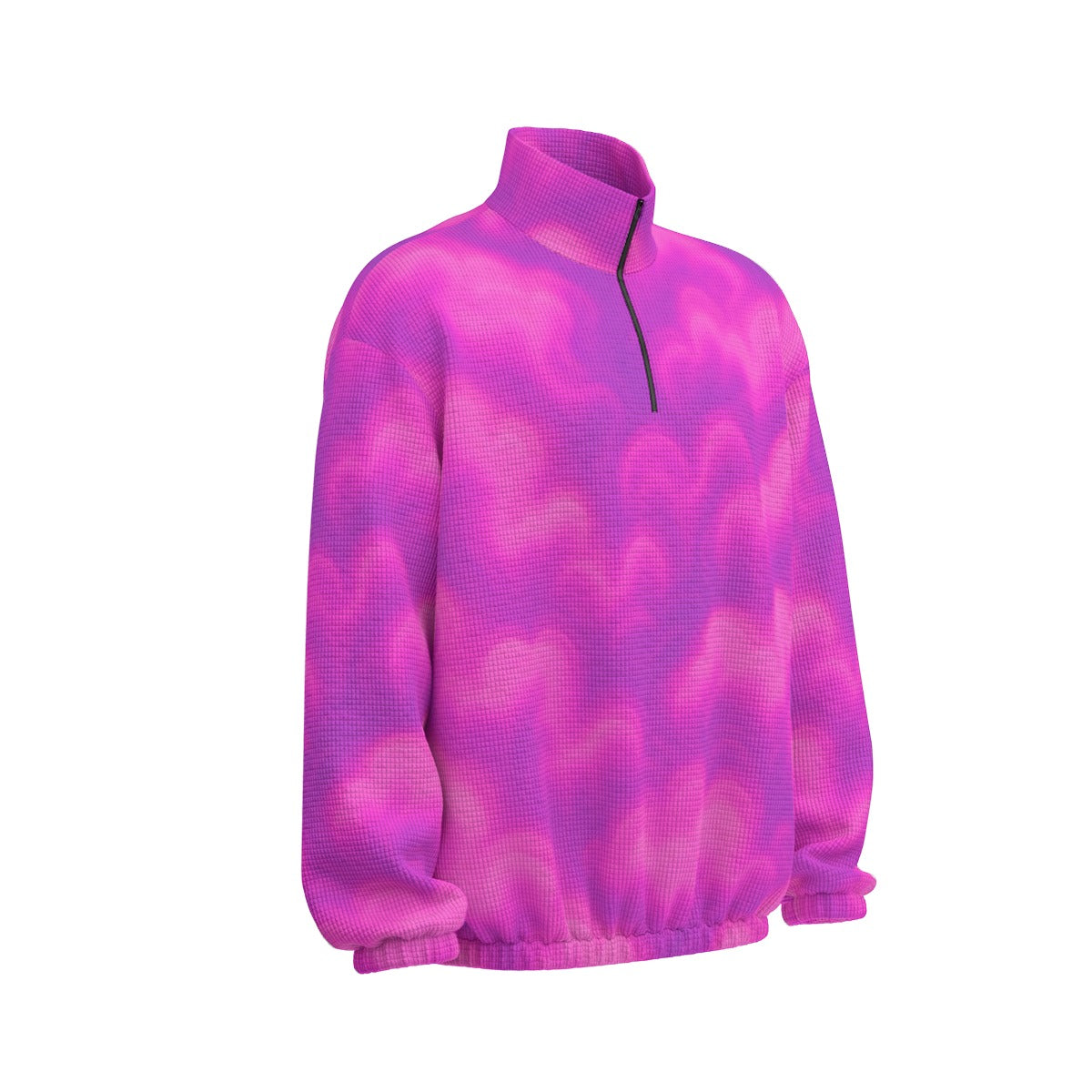 Unisex Turtleneck Zippered Sweatshirt