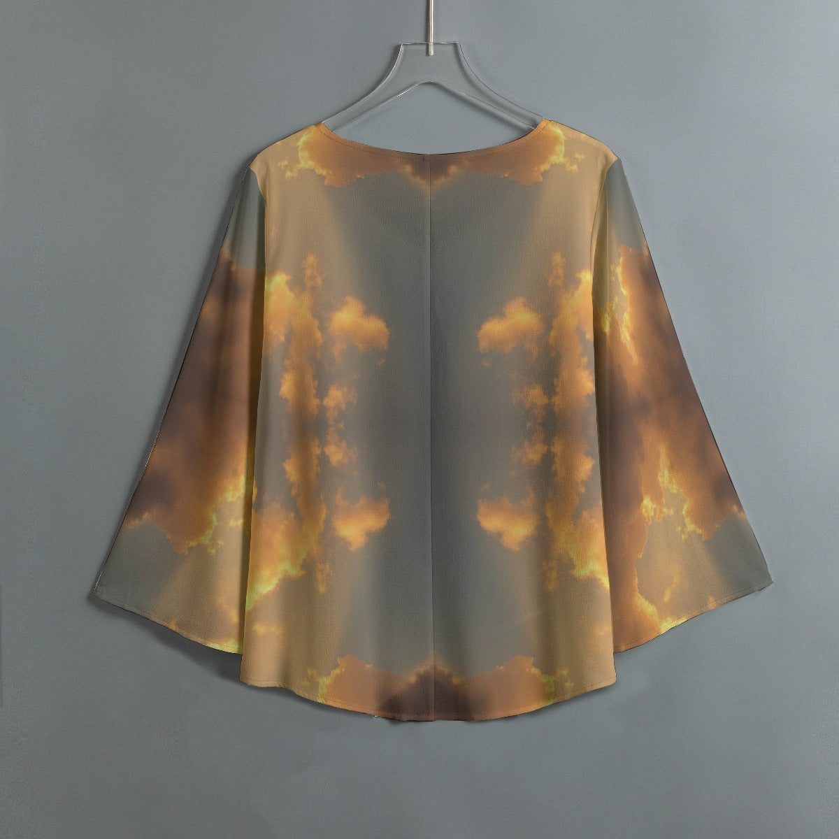 Women's V-neck T-shirt With Irregular Hem