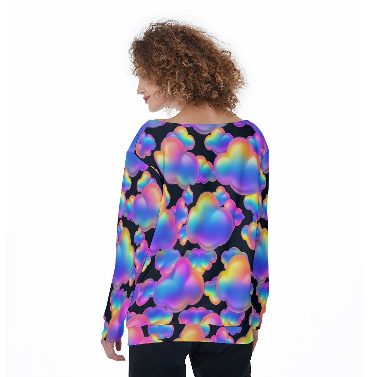Women's Off-Shoulder Sweatshirt