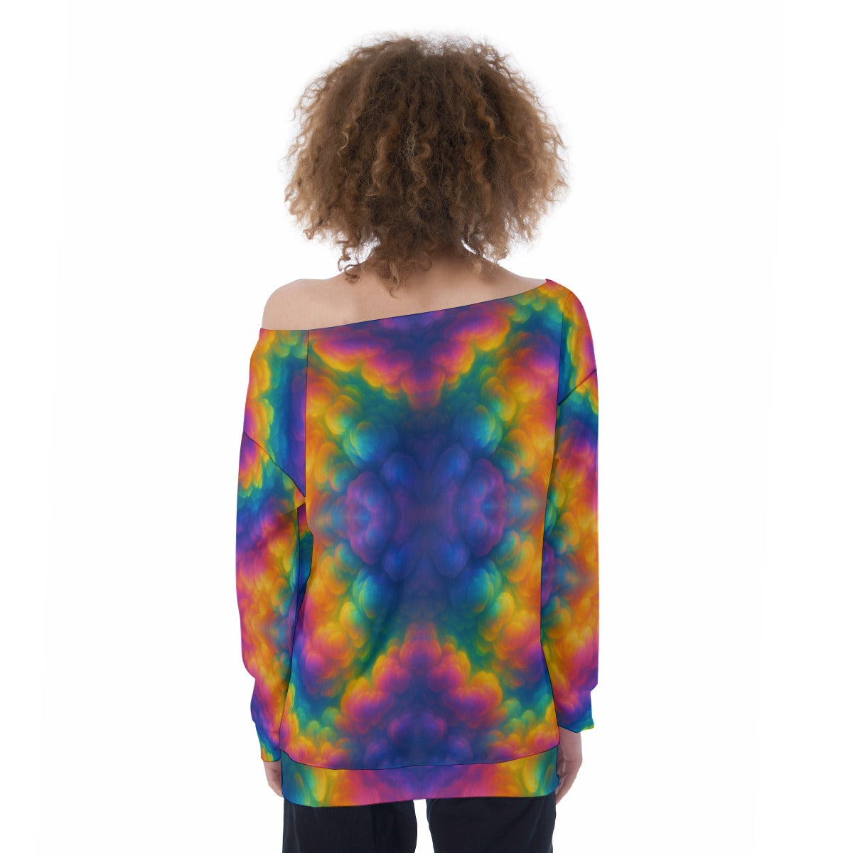 Women's Off-Shoulder Sweatshirt