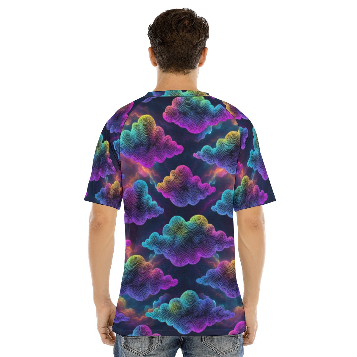 Men's Raglan Sleeve T-shirt With Button Closure