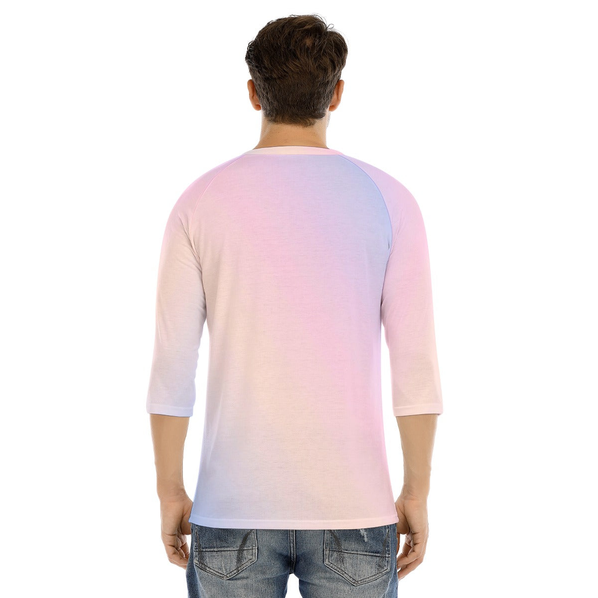 Men's Bracelet Sleeve T-shirt With Button Closure - view 4
