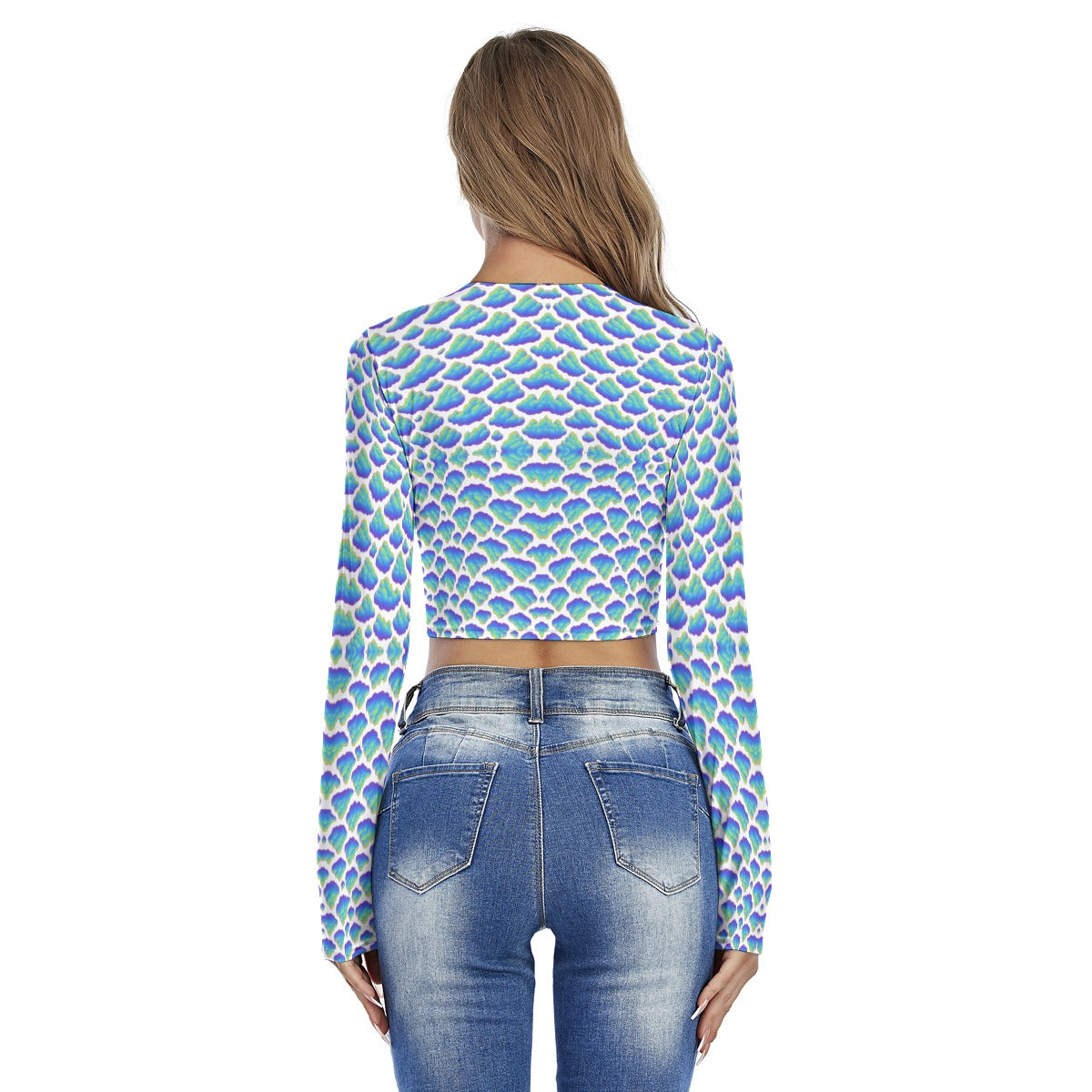 Women's Round Neck Crop Top T-Shirt