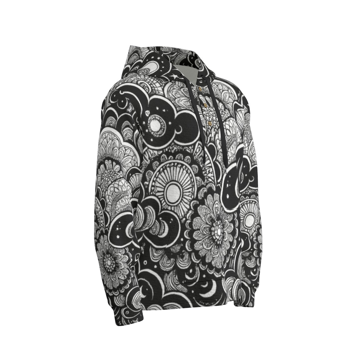 Men's Half Button Hoodie