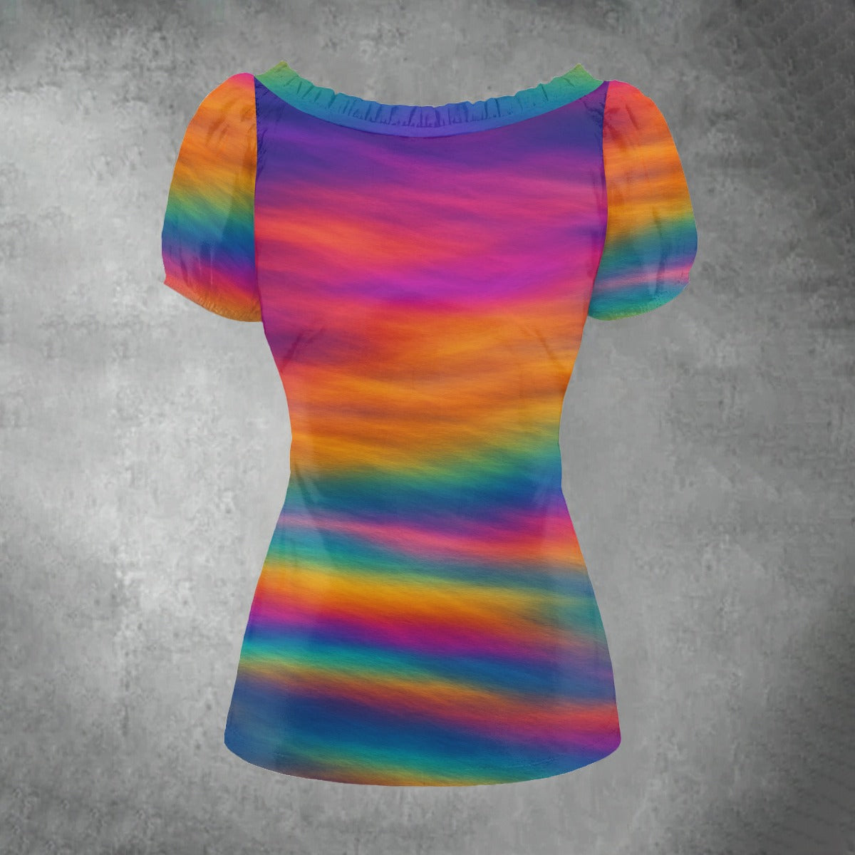 Women's Puff Sleeve Pleated Shirt